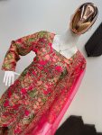 RICH LOOK CHINON PRINTED SEQUENCE EMBROIDERY WORK TOP SHARARA WITH DUPATTA PARTY WEAR WHOLESALE PRICE ETHNIC GARMENT (7)