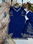 RICH LOOK CHINON SEQUENCE EMBROIDERY WORK TOP PALAZZO WITH DUPATTA FESTIVE WEAR WHOLESALE PRICE ETHNIC GARMENT (2)