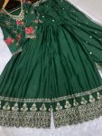 RICH LOOK CHINON SILK DIGITAL PRINT WITH EMBROIDERY SEQUENCE WORK TOP PALAZZO WITH DUPATTA FESTIVE WEAR WHOLESALE PRICE ETHNIC GARMENT (3)