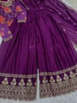 RICH LOOK CHINON SILK DIGITAL PRINT WITH EMBROIDERY SEQUENCE WORK TOP PALAZZO WITH DUPATTA FESTIVE WEAR WHOLESALE PRICE ETHNIC GARMENT (6)