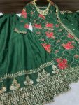 RICH LOOK CHINON SILK DIGITAL PRINT WITH EMBROIDERY SEQUENCE WORK TOP PALAZZO WITH DUPATTA FESTIVE WEAR WHOLESALE PRICE ETHNIC GARMENT (3)