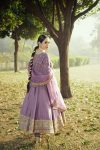 RICH LOOK CHINON SILK EMBROIDERY THREAD AND SEQUENCE WORK GOWN BOTTOM WITH DUPATTA FESTIVE WEAR WHOLESALE PRICE ETHNIC GARMENT (10)