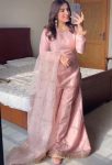 RICH LOOK DULL SATIN EMBROIDERY SEQUENCE WORK TOP PALAZZO WITH DUPATTA FESTIVE WEAR WHOLESALE PRICE ETHNIC GARMENT (2)