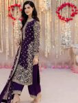 RICH LOOK FAUX GEORGETTE EMBROIDERY SEQUENCE AND BEADS WORK TOP PALAZZO WITH DUPATTA FESTIVE WEAR WHOLESALE PRICE ETHNIC GARMENT (2)