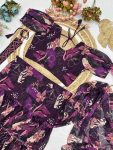 RICH LOOK GEORGETTE DIGITAL PRINTED 3 LAYERED LEHENGA SAREE WITH ATTACHED DUPATTA AND STITCHED BLOUSE PARTY WEAR WHOLESALE PRICE ETHNIC GARMENT (6)