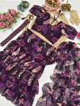 RICH LOOK GEORGETTE DIGITAL PRINTED 3 LAYERED LEHENGA SAREE WITH ATTACHED DUPATTA AND STITCHED BLOUSE PARTY WEAR WHOLESALE PRICE ETHNIC GARMENT (6)