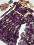 RICH LOOK GEORGETTE DIGITAL PRINTED 3 LAYERED LEHENGA SAREE WITH ATTACHED DUPATTA AND STITCHED BLOUSE PARTY WEAR WHOLESALE PRICE ETHNIC GARMENT (6)