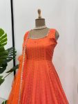 RICH LOOK JACQUARD SILK WEAVING WITH LACE BORDER GOWN BOTTOM WITH DUPATTA PARTY WEAR WHOLESALE PRICE ETHNIC GARMENT (3)