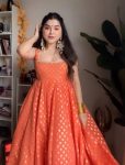 RICH LOOK JACQUARD SILK WEAVING WITH LACE BORDER GOWN BOTTOM WITH DUPATTA PARTY WEAR WHOLESALE PRICE ETHNIC GARMENT (3)