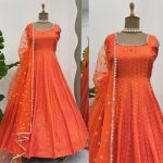 RICH LOOK JACQUARD SILK WEAVING WITH LACE BORDER GOWN BOTTOM WITH DUPATTA PARTY WEAR WHOLESALE PRICE ETHNIC GARMENT (3)