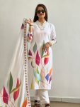 RICH LOOK MUSLIN COTTON DIGITAL PRINTED TOP BOTTOM WITH DUPATTA CASUAL WEAR WHOLESALE PRICE ETHNIC GARMENT (2)