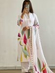 RICH LOOK MUSLIN COTTON DIGITAL PRINTED TOP BOTTOM WITH DUPATTA CASUAL WEAR WHOLESALE PRICE ETHNIC GARMENT (2)