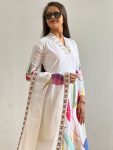 RICH LOOK MUSLIN COTTON DIGITAL PRINTED TOP BOTTOM WITH DUPATTA CASUAL WEAR WHOLESALE PRICE ETHNIC GARMENT (2)