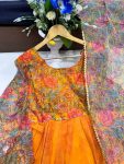 RICH LOOK TABBY DIGITAL PRINTED GOWN BOTTOM WITH DUPATTA FESTIVE WEAR WHOLESALE PRICE ETHNIC GARMENT (6)