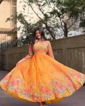 RICH LOOK TABBY DIGITAL PRINTED GOWN BOTTOM WITH DUPATTA FESTIVE WEAR WHOLESALE PRICE ETHNIC GARMENT (6)