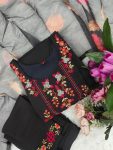 RICH LOOK VISCOSE CHNADERI EMBROIDERY WORK TOP BOTTOM WITH DUPATTA FESTIVE WEAR WHOLESALE PRICE ETHNIC GARMENT (5)