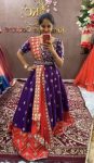 TRADITIONAL CHINON EMBROIDERY THREAD WITH SEQUENCE WORK LEHENGA CHOLI WITH DUPATTA PARTY WEAR WHOLESALE PRICE ETHNIC GARMENT (6)