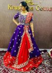 TRADITIONAL CHINON EMBROIDERY THREAD WITH SEQUENCE WORK LEHENGA CHOLI WITH DUPATTA PARTY WEAR WHOLESALE PRICE ETHNIC GARMENT (6)