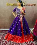 TRADITIONAL CHINON EMBROIDERY THREAD WITH SEQUENCE WORK LEHENGA CHOLI WITH DUPATTA PARTY WEAR WHOLESALE PRICE ETHNIC GARMENT (6)