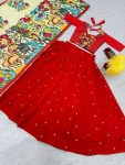 TRADITIONAL COTON KALAMKARI PRINTED HANDWORK LEHENGA CHOLI WITH DUPATTA PARTY WEAR WHOLESALE PRICE ETHNIC GARMENT (8)