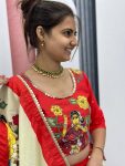 TRADITIONAL COTON KALAMKARI PRINTED HANDWORK LEHENGA CHOLI WITH DUPATTA PARTY WEAR WHOLESALE PRICE ETHNIC GARMENT (8)