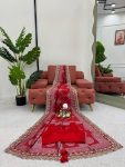 TRADITIONAL KOTA SILK JACQUARD EMBROIDERY SEQUENCE WORK SAREE WITH UNSTITCHED BLOUSE PARTY WEAR WHOLESALE PRICE ETHNIC GARMENT (4)