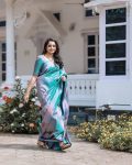 TRADTIONAL BANARASI SOFT SILK ZARI WEAVING WORK SAREE WITH UNSTITCHED BLOUSE PARTY WEAR WHOLESALE PRICE ETHNIC GARMENT (8)
