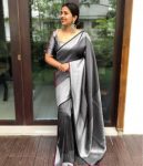 TRENDING BANARASI SOFT SILK SAREE WITH UNSTITCHED BLOUSE PARTY WEAR WHOLESALE PRICE ETHNIC GARMENT (2)