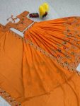 TRENDING CHINON EMBROIDERY THREAD SEQUENCE WORK LEHENGA CHOLI WITH DUPATTA PARTY WEAR WHOLESALE PRICE ETHNIC GARMENT (3)