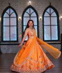 TRENDING CHINON EMBROIDERY THREAD SEQUENCE WORK LEHENGA CHOLI WITH DUPATTA PARTY WEAR WHOLESALE PRICE ETHNIC GARMENT (3)
