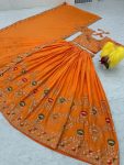 TRENDING CHINON EMBROIDERY THREAD SEQUENCE WORK LEHENGA CHOLI WITH DUPATTA PARTY WEAR WHOLESALE PRICE ETHNIC GARMENT (3)
