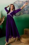 TRENDING GEORGETTE EMBROIDERY SEQUENCE WORK ALIA CUT TOP BOTTOM WITH DUPATTA PARTY WEAR WHOLESALE PRICE ETHNIC GARMENT (6)