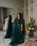 TRENDING GEORGETTE EMBROIDREY SEQUENCE WORK GOWN BOTTOM WITH DUPATTA PARTY WEAR WHOLESALE PRICE ETHNIC GARMENT (4)