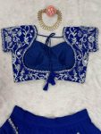 TRENDING GEORGETTE THREAD SEQUENCE WORK LEHENGA SAREE WITH UNSTITCHED BLOUSE PARTY WEAR WHOLESALE PRICE ETHNIC GARMENT (4)