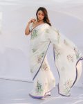 TRENDING MOSS SILK PRINTED SAREE WITH UNSTITCHED BLOUSE PARTY WEAR WHOLESALE PRICE ETHNIC GARMENT (3)