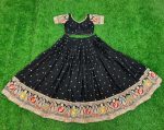 TRENDING ROMAN SILK EMBROIDERY ZARI SEQUENCE WORK LEHENGA CHOLI WITH DUPATTA PARTY WEAR WHOLESALE PRICE ETHNIC GARMENT (7)