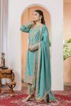 TRENDING SILK EMBROIDERY TOP PALAZZO WITH DUPATTA FESTIVE WEAR WHOLESALE PRICE ETHNIC GARMENT (14)