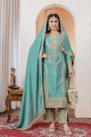 TRENDING SILK EMBROIDERY TOP PALAZZO WITH DUPATTA FESTIVE WEAR WHOLESALE PRICE ETHNIC GARMENT (14)