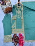 TRENDING SILK EMBROIDERY TOP PALAZZO WITH DUPATTA FESTIVE WEAR WHOLESALE PRICE ETHNIC GARMENT (14)
