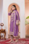 TRENDING SILK EMBROIDERY TOP PALAZZO WITH DUPATTA FESTIVE WEAR WHOLESALE PRICE ETHNIC GARMENT (2)