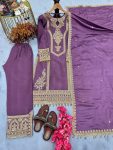 TRENDING SILK EMBROIDERY TOP PALAZZO WITH DUPATTA FESTIVE WEAR WHOLESALE PRICE ETHNIC GARMENT (2)
