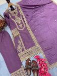 TRENDING SILK EMBROIDERY TOP PALAZZO WITH DUPATTA FESTIVE WEAR WHOLESALE PRICE ETHNIC GARMENT (2)