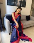 WEDDING WEAR BANARASI SILK SAREE WITH UNSTITCHED BLOUSE WHOLESALE PRICE ETHNIC GARMENT (19)