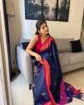 WEDDING WEAR BANARASI SILK SAREE WITH UNSTITCHED BLOUSE WHOLESALE PRICE ETHNIC GARMENT (19)