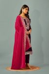 1ATTRACTIVE VISCOSE VELVET SEQUENCE EMBROIDERY WORK TOP BOTTOM WITH DUPATTA FESTIVE WEAR WHOLESALE PRICE ETHNIC GARMENT (8)