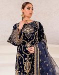 1DESIGNER CHINON EMBROIDERY AND SEQUENCE WORK WITH MOTI LACE BORDER WORK TOP BOTTOM WITH DUPATTA FESTIVE WEAR WHOLESALE PRICE ETHNIC GARMENT (13)