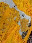 1DESIGNER CHINON EMBROIDERY BORDER WORK READY TO WEAR SAREE WITH STITCHED BLOUSE AND KOTI PARTY WEAR WHOLESALE PRICE ETHNIC GARMENT (23)