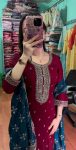 1DESIGNER CHINON SILK EMBROIDERY SEQUENCE WORK TOP PALAZZO WITH DUPATTA FESTIVE WEAR WHOLESALE PRICE ETHNIC GARMENT (19)