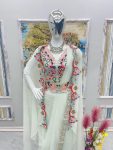 1DESIGNER FAUX GEORGETTE EMBROIDERY WORK PALAZZO BLOUSE WITH SHRUG AND WAIST BELT PARTY WEAR WHOLESALE PRICE ETHNIC GARMENT (4)