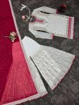 1DESIGNER GEORGETTE THREAD WITH SEQUENCE WORK TOP SHARARA WITH DUPATTA FESTIVE WEAR WHOLESALE PRICE ETHNIC GARMENT (13)